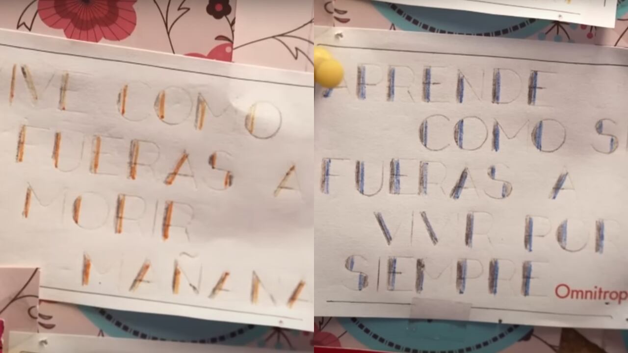 Esto fue lo que escribió la médica en su tablero.