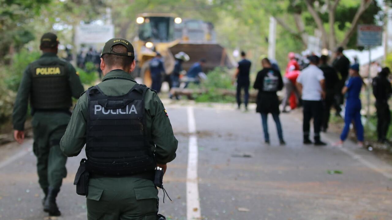 Autoridades en el corregimiento El Caguán de Neiva, Huila. Archivo.