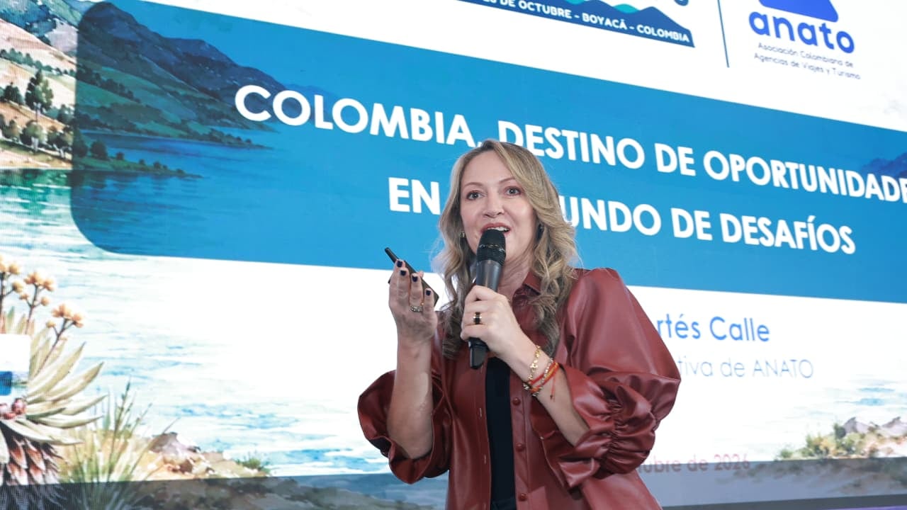 Paula Cortés Calle, presidenta ejecutiva de Anato en el Encuentro Nacional de Turismo Receptivo.