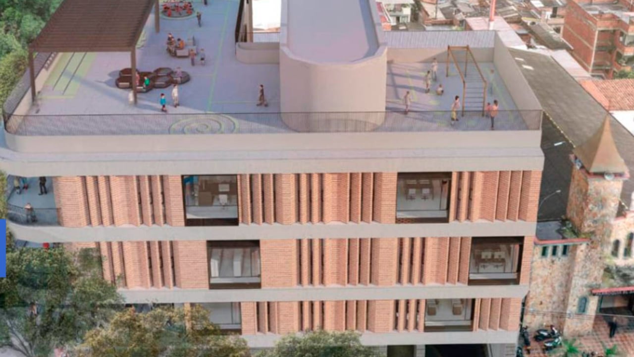 El megacolegio Hernán Toro Agudelo en la comuna de Manrique, un proyecto educativo con inversión cercana a $32.000 millones.