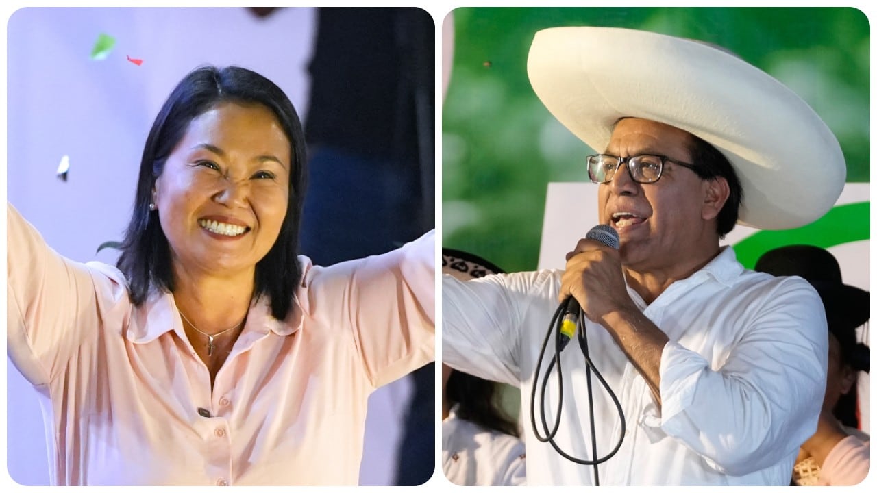 Keiko Fujimori y Roberto Sánchez se enfrentarán el 7 de junio en las elecciones presidenciales en Perú.