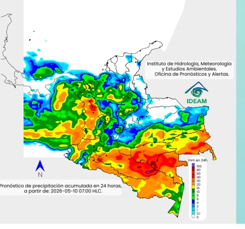 Pronóstico del clima para las próximas horas