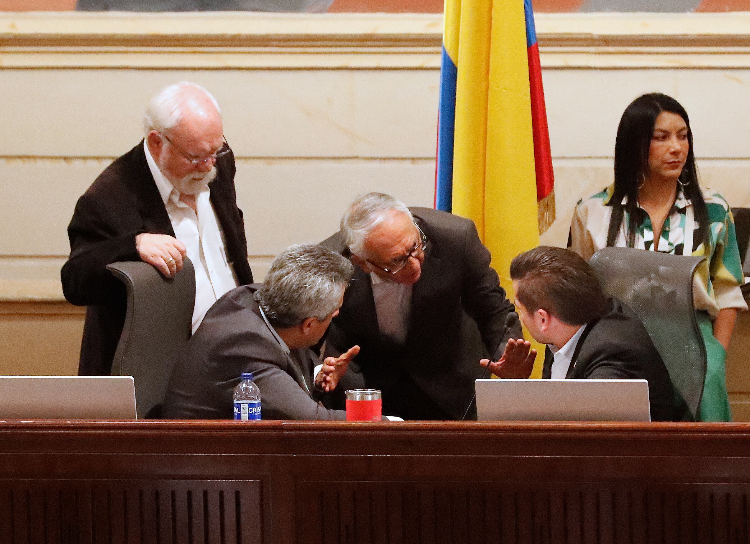 Segundo debate Reforma a la salud  en la plenaria de la Cámara de Representantes  
Ministro del Interior Luis Fernando Velasco
Ministro de Salud  Guillermo Alfonso Jaramillo
Presidente de la Cámara Andrés Calle
Director de la Adres Félix León Martínez
Alfredo Mondragón  Representante a la Cámara
Bogota noviembre 28  del 2023
Foto Guillermo Torres Reina / Semana