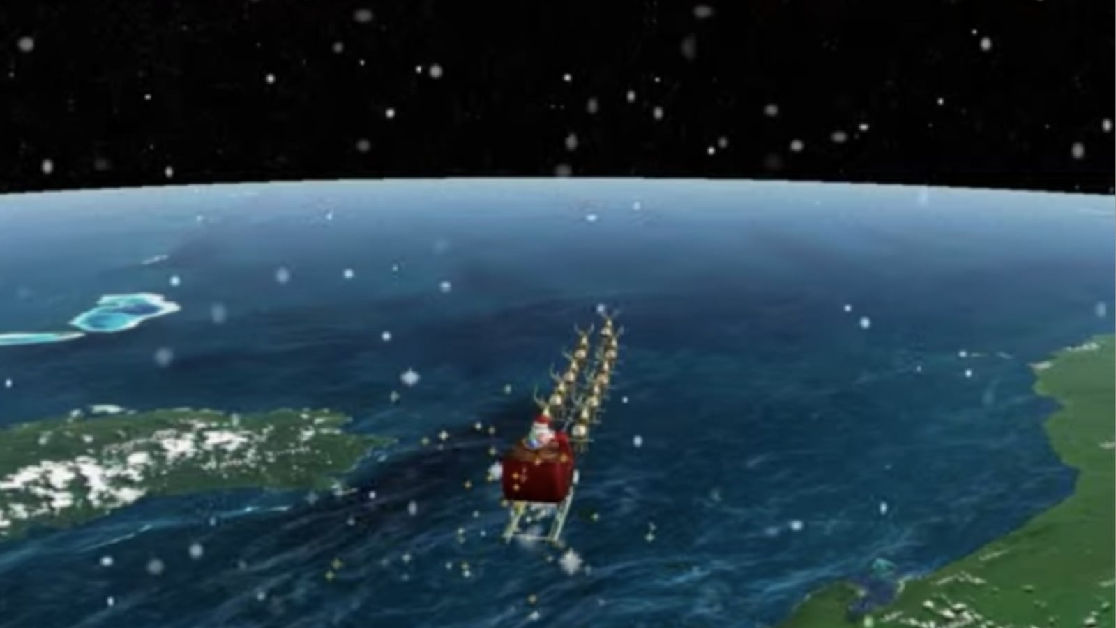 La ruta de Papá Noel recorre el planeta de este a oeste en Nochebuena, siguiendo los husos horarios y llevando la tradición navideña a millones de hogares en todo el mundo.