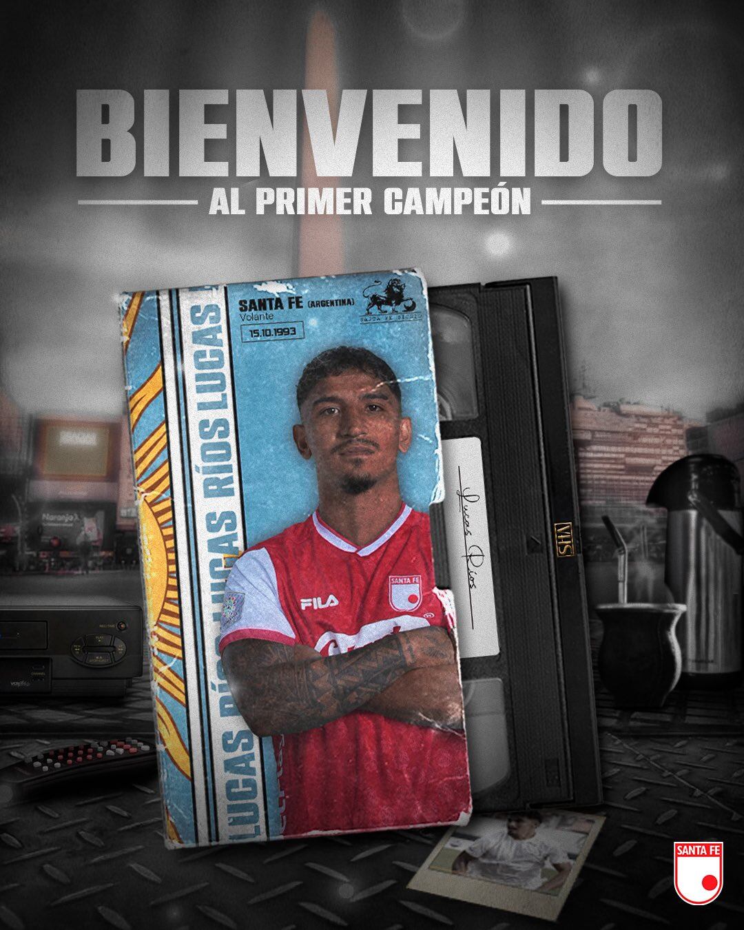 Lucas Ríos, nuevo jugador de Santa Fe.