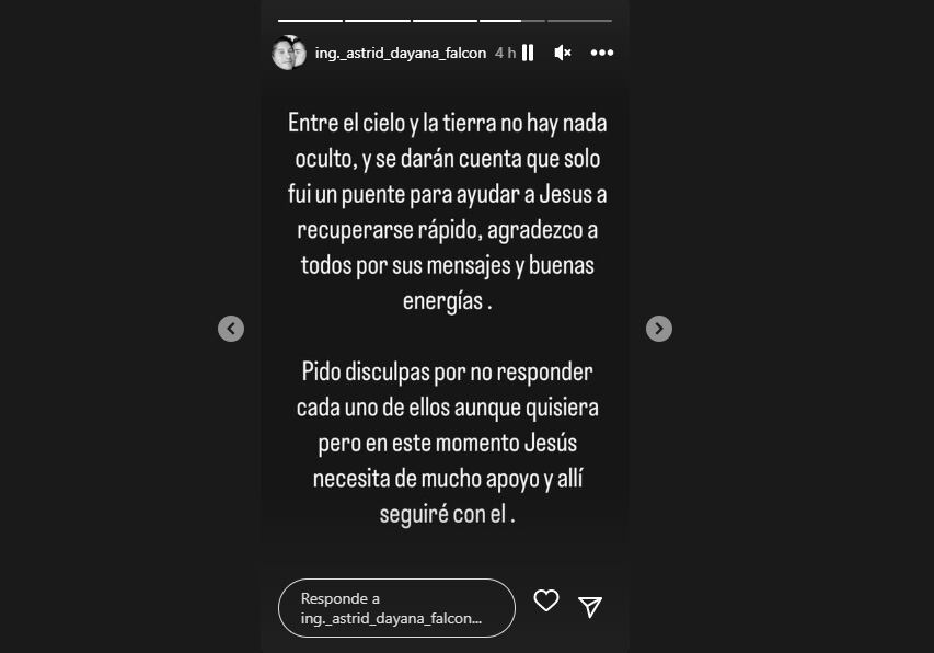 Novia de Chyno Miranda se pronuncia