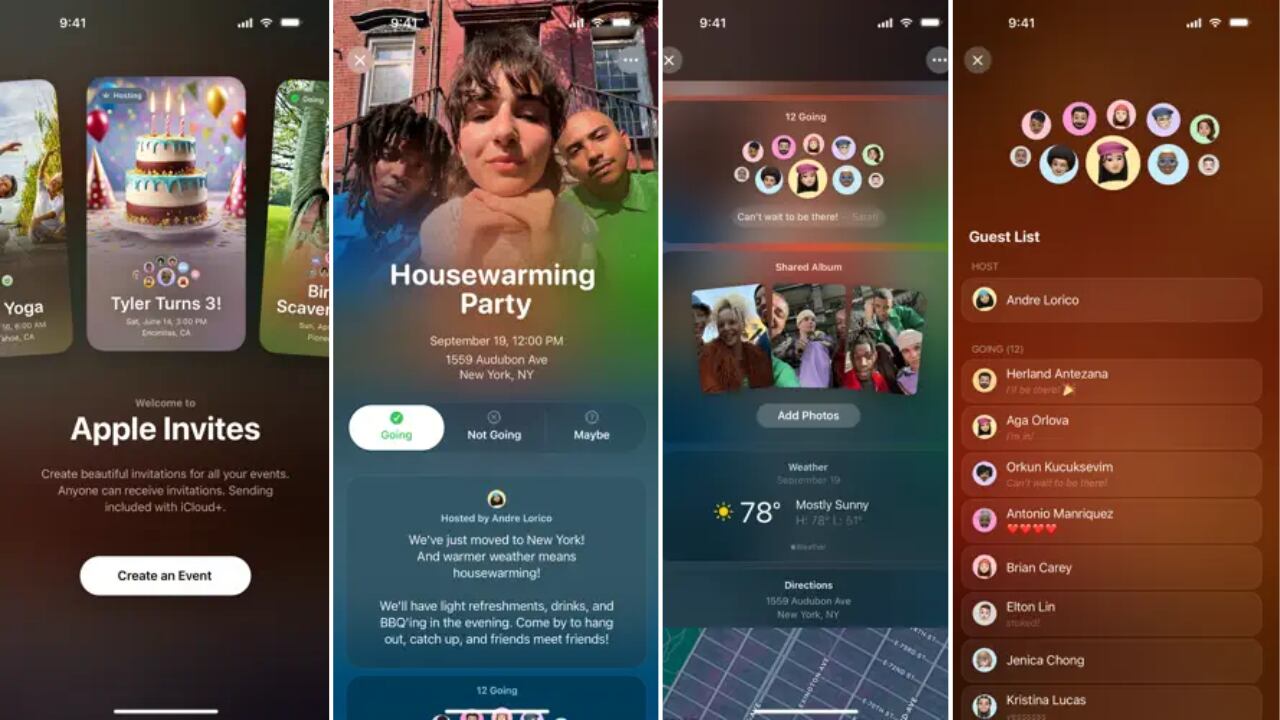 La nueva app permite gestionar invitados, compartir fotos y sincronizar música.