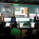 Giovanni Celis, director de Red+ Noticias; Paloma Valencia, senadora de la República; José Félix Lafaurie, presidente de la Federación Colombiana de Ganaderos; Miguel Samper, presidente de Asocolcanna y exdirector de la Agencia Nacional de Tierras; César Pachón, senador de la República.