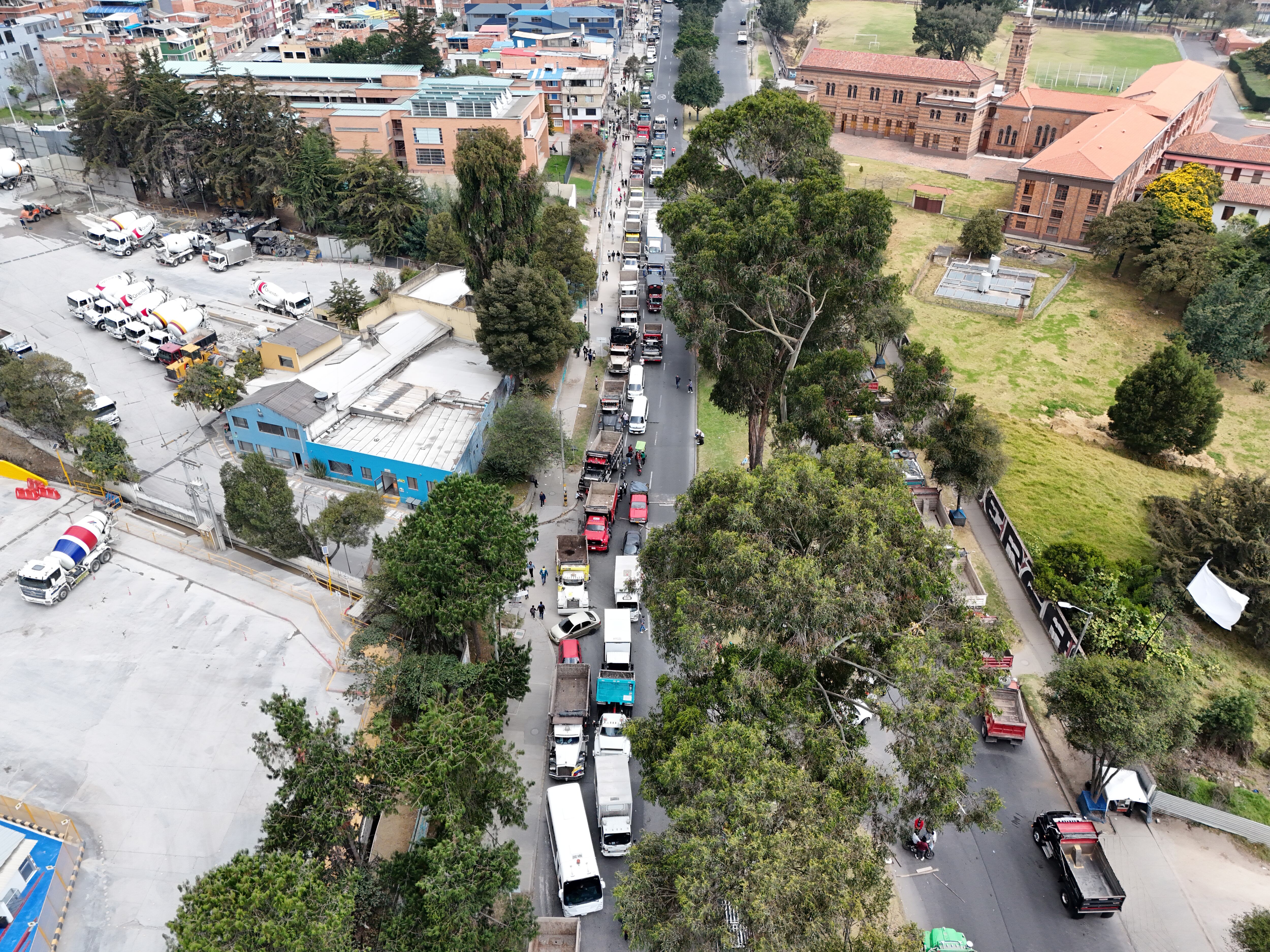 Paro de transportadores y Camiones en Bogotá