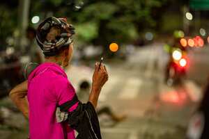 Consumo de drogas, drogadicción, jeringas, adictos, habitante de calle en la ciudad de Medellin / Antioquia