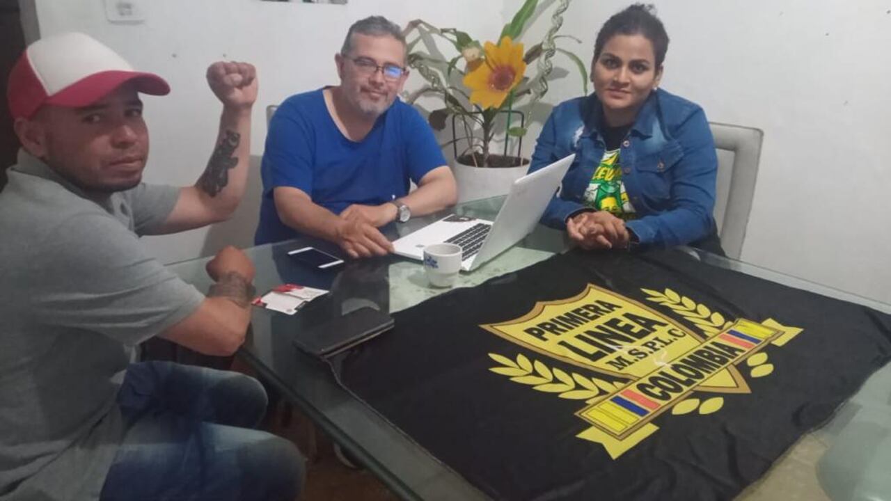 Johan Sebastián Pabón y Magda Pinera, lideres de la Primera Línea