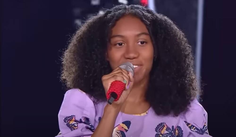 Participante de La voz kids 2024. Los tres entrenadores se giraron ante su voz.