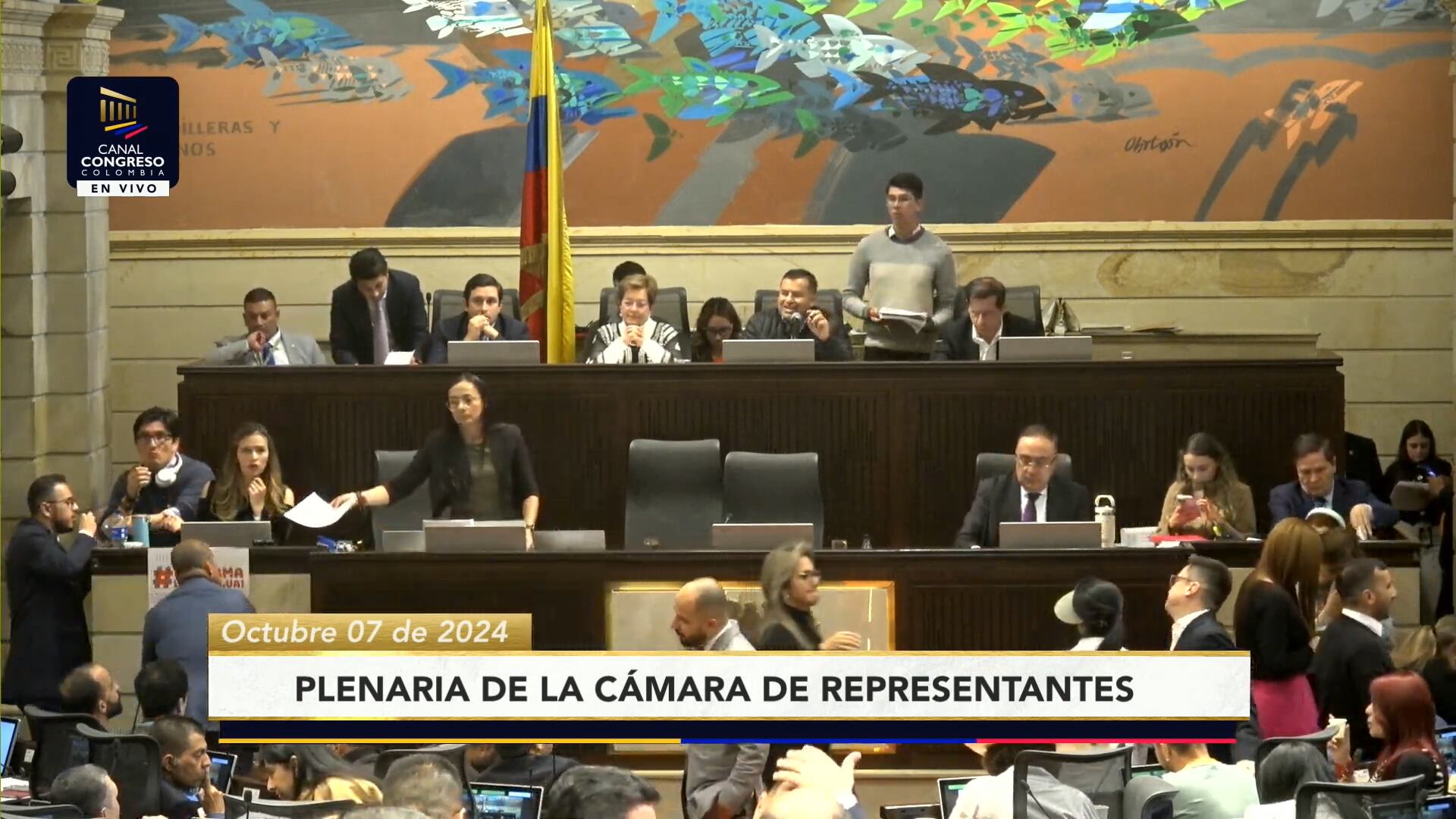 Segundo debate de la reforma laboral en la Cámara de Representantes.