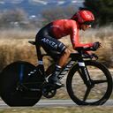 Nairo Quintana haciendo la contrarreloj inicial en el Tour de la Provence 2022