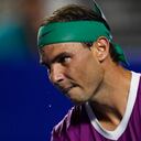 Nadal durante el partido frente a Denis Kudla en el Abierto de México