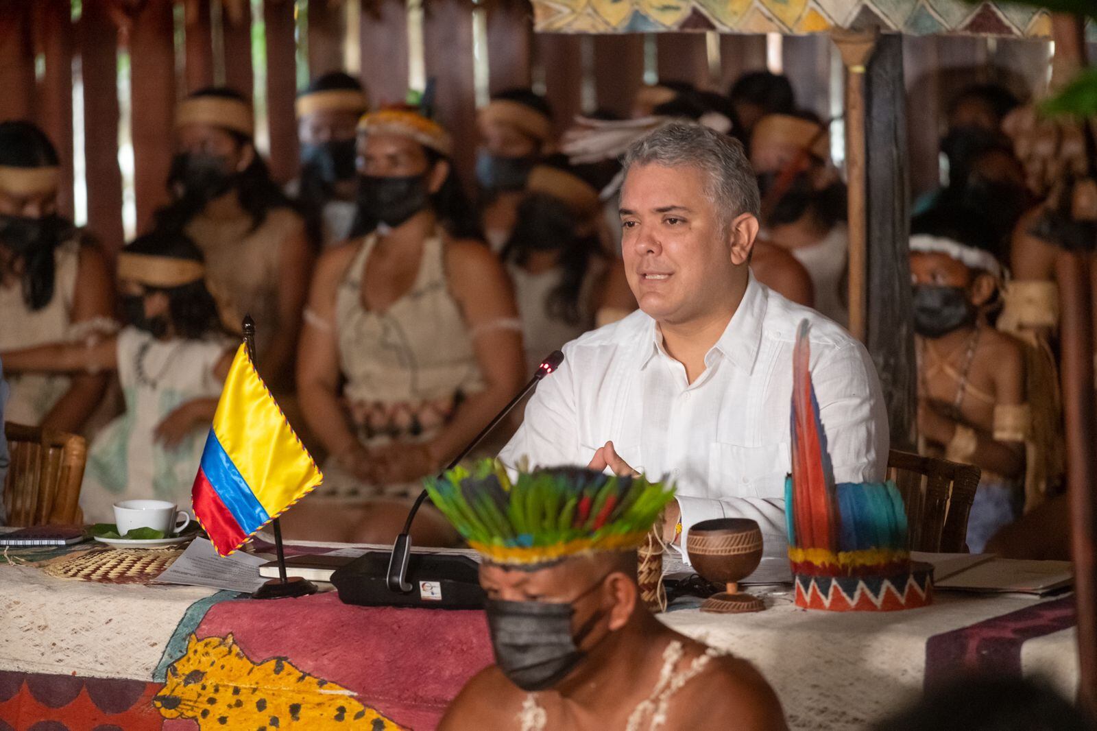 Iván Duque presidente de Colombia en el Amazonas