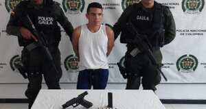 Tommy Joel Zerpa Brito, alias Tommy Masacre o El Menor, en su momento de captura inicial.