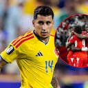 Gustavo Puerta y jugadores de Suiza