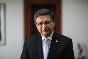 Presidente de la Corte Constitucional, magistrado Jorge Enrique Ibáñez Najar