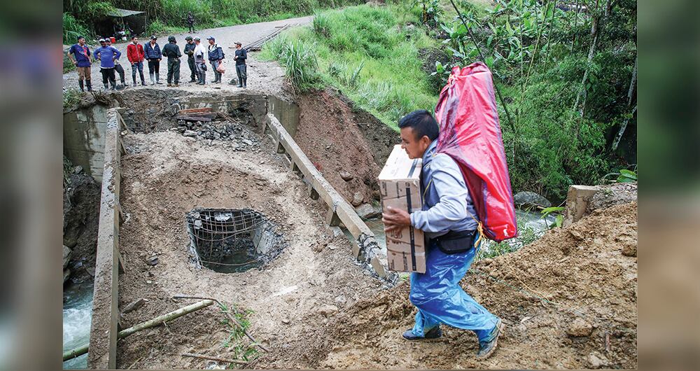 Habitante de El Plateado afectado por la guerra entre los grupos criminales y la fuerza pública.      