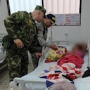 La mujer recibió atención médica en un hospital de Guapi, Cauca.