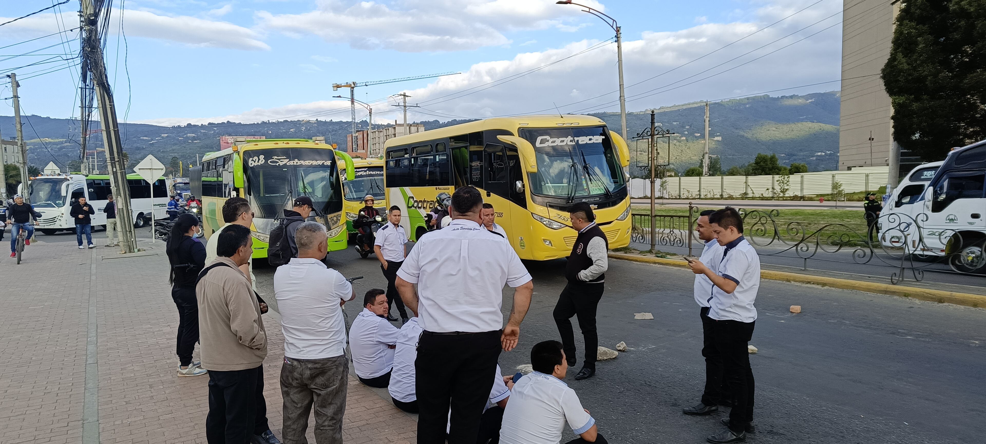 Paro de transportadores en Chia