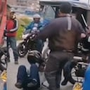 Momento exacto de la riña.