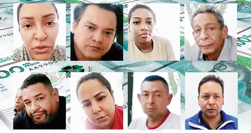  Estas son las ocho personas capturadas y acusadas por la Fiscalía como autoras del robo del siglo.