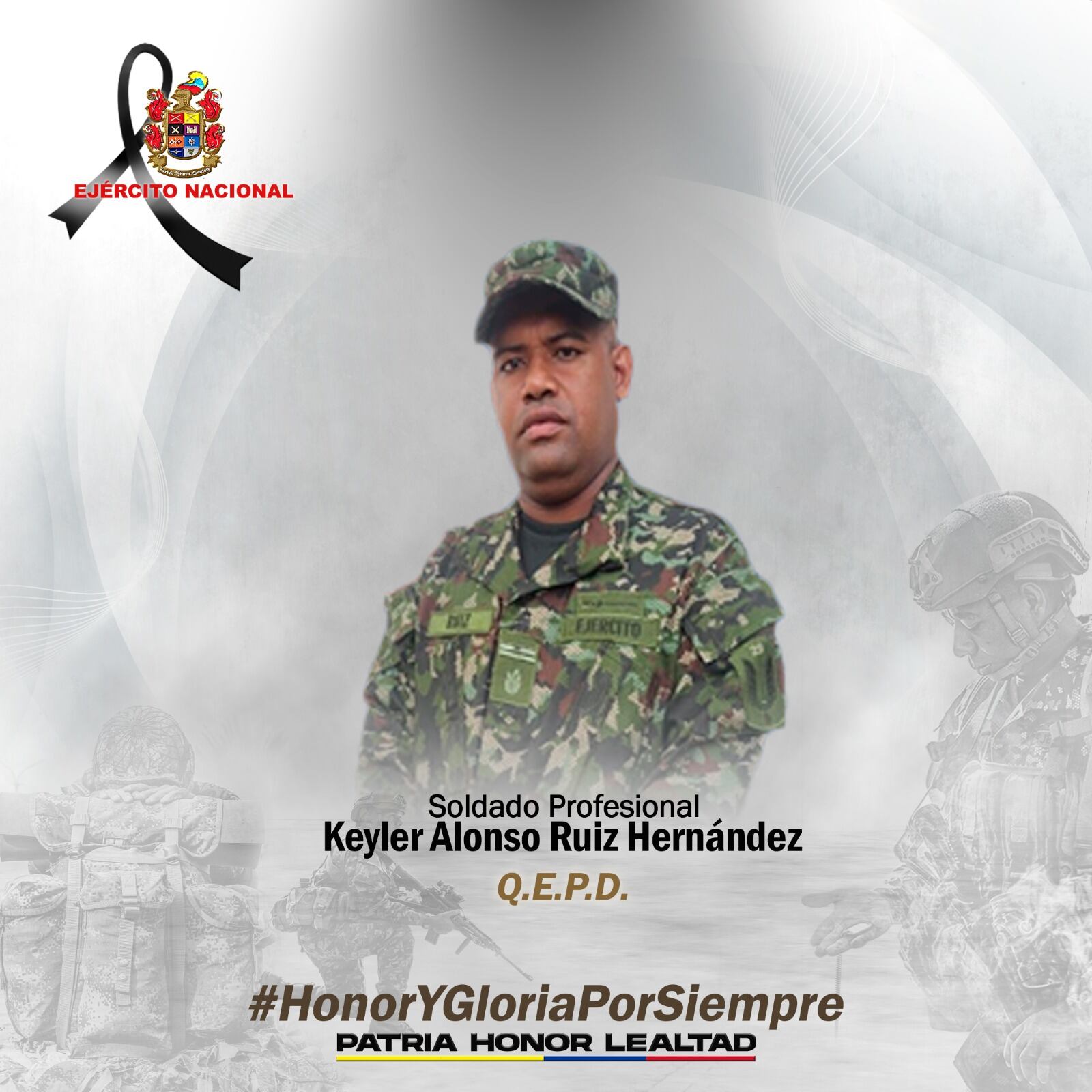Keyler Alonso Ruiz, soldado asesinado en Arauca.
