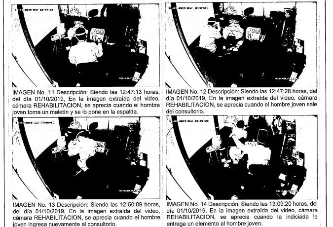 En estas imágenes el protagonista es Esteban José Manzaneda, quien está con la maleta, entra y sale, con elementos.