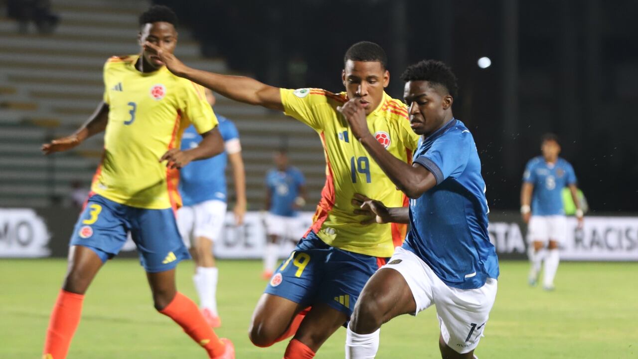 Imagen del partido entre Colombia y Ecuador, este martes 28 de enero, por el Sudamericano Sub 20.
