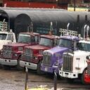 Tractomulas en paro en Bogotá.