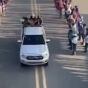 El desfile se llevó a cabo en carreteras mexicanas.