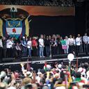 Presidente Gustavo Petro en la plaza de Bolívar