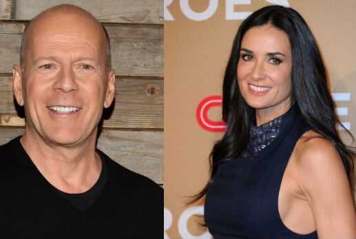 Bruce Willis y Demi Moore: La pareja que se divorcio en el 2000, se le conoce como una de las ex parejas más amigables de todo Hollywood. Imagen: Getty Images