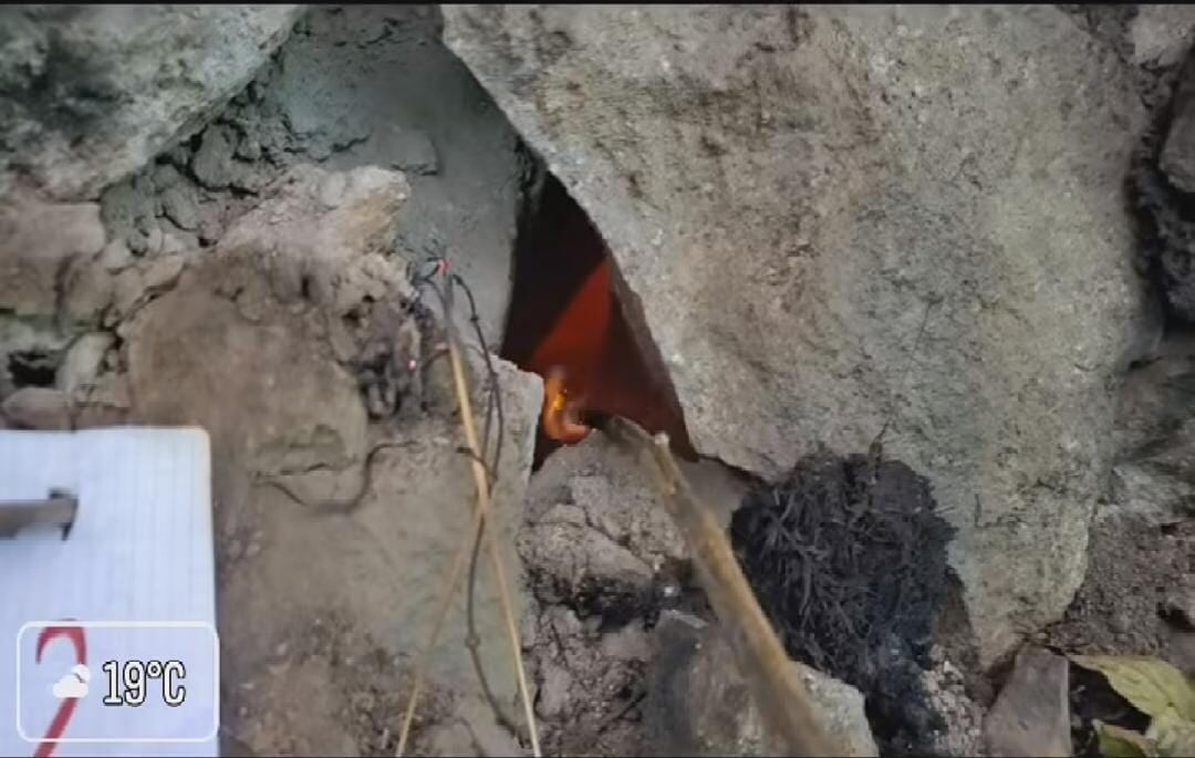 Flamas en Cerro Bravo