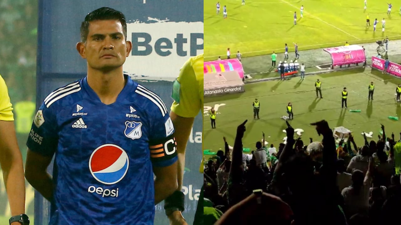 Macalister Silva recibió el premio como figura del partido en el Atanasio Girardot