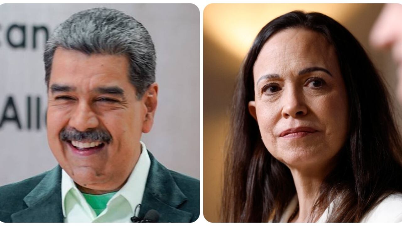 Nicolás Maduro y María Corina Machado.