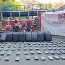 Dos sujetos fueron capturados por transportar la marihuana.