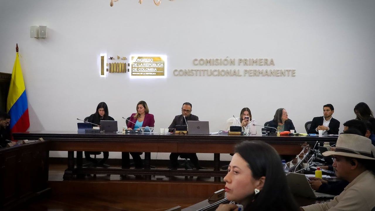 Alfredo Deluque en la comisión primera