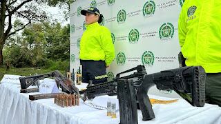 Así fue el robo a una joyería en Popayán; la Policía incautó material de guerra usado en el hurto.