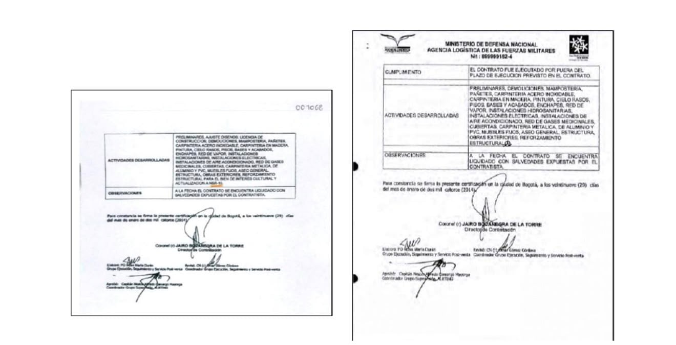 Documento del Ministerio de Defensa