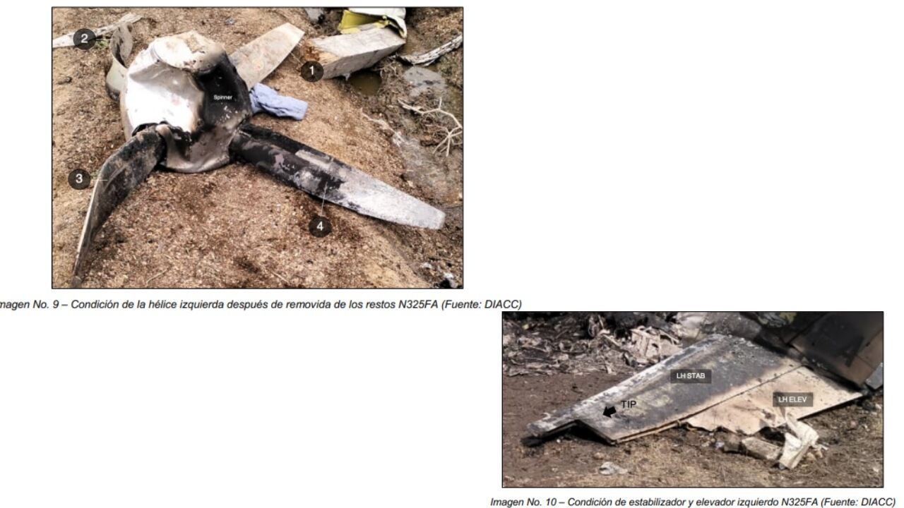 Imágenes del accidente aéreo de Yeison Jiménez