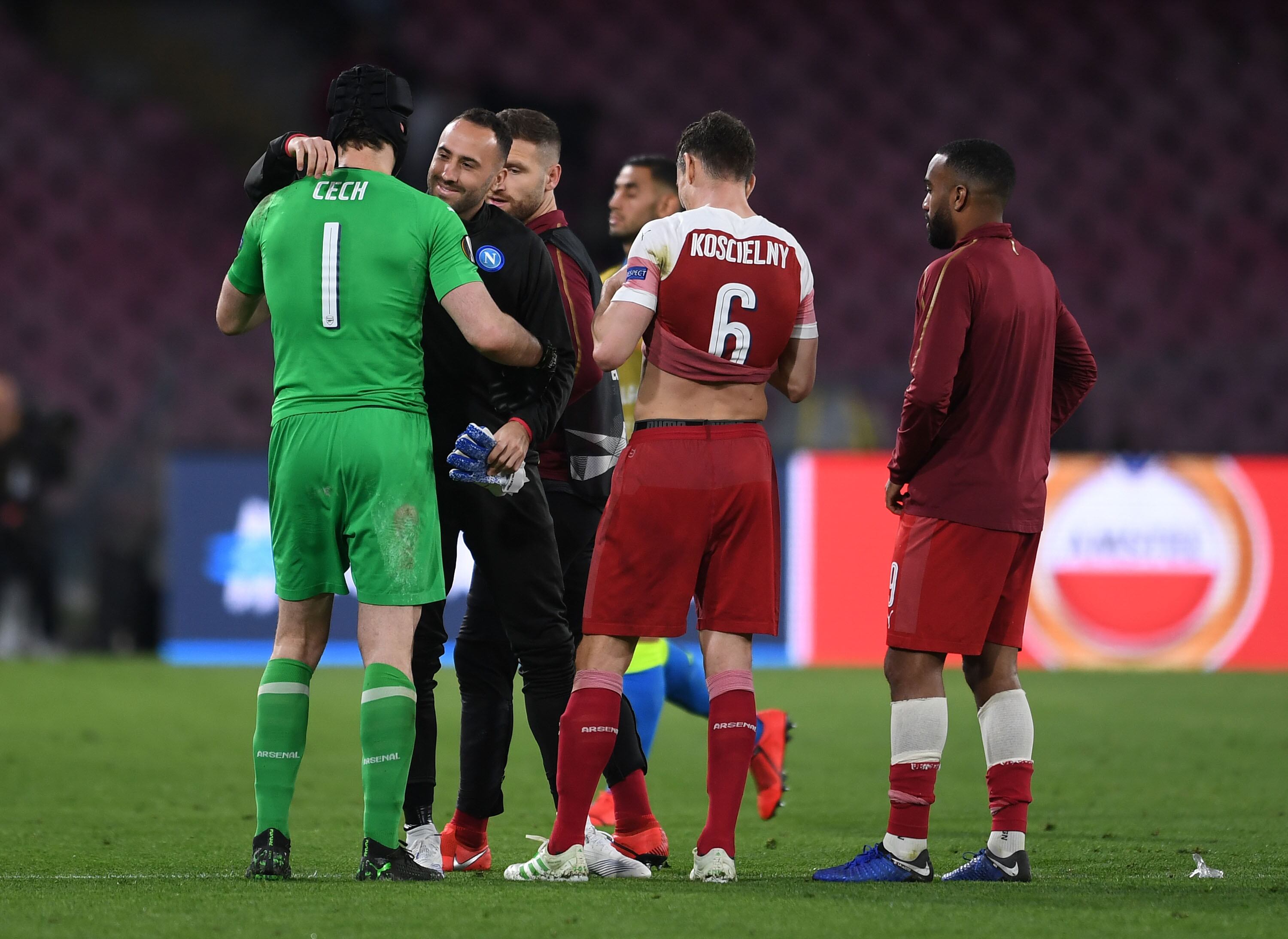 Ospina compartió con Cech en el Arsenal.