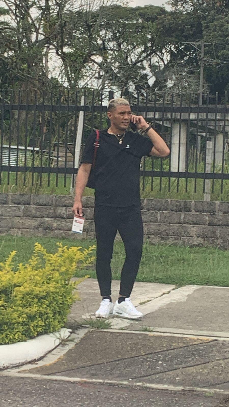 'Teo' Gutiérrez en las instalaciones de la Fiscalía de Ibagué en la mañana de este miércoles 27 de diciembre.