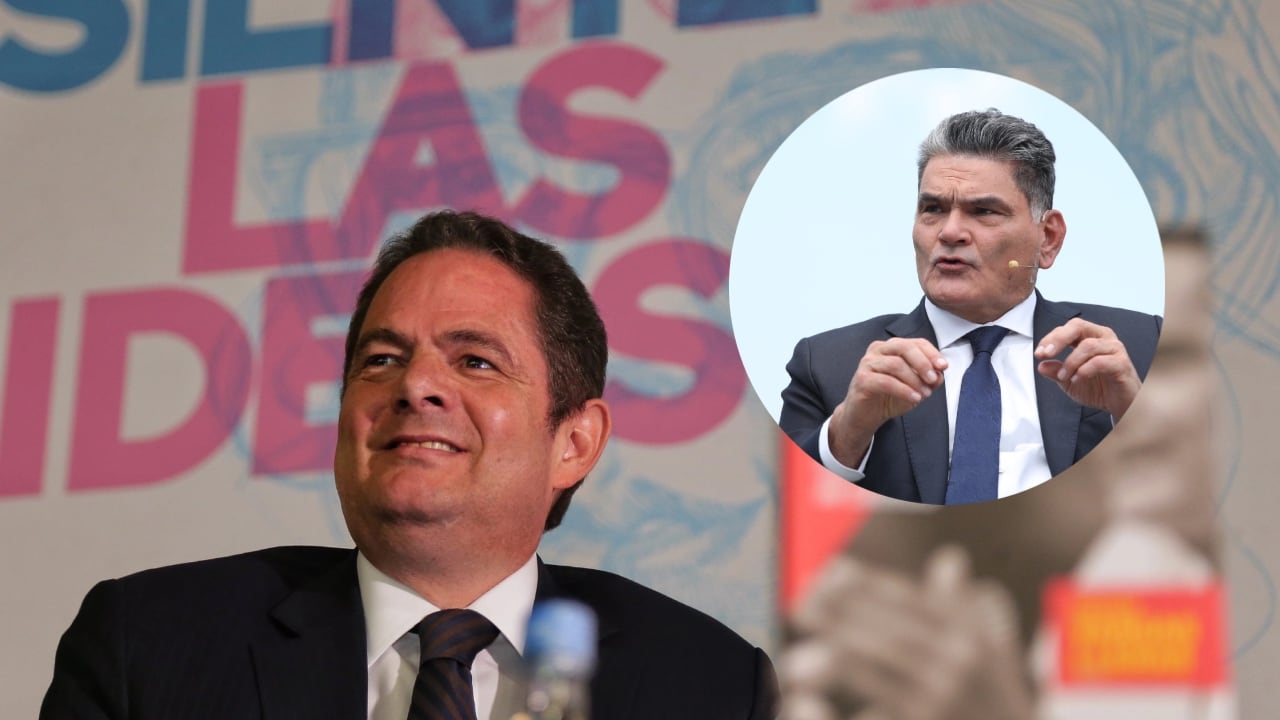 El exvicepresidente Germán Vargas Lleras y el procurador Gregorio Eljach.