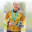 La medallista olímpica se recupera de una lesión en el codo de la que ya fue operada. Mientras tanto, aprovecha para reunirse con grandes deportistas con el fin de recuperar la sede de los Juegos Panamericanos.