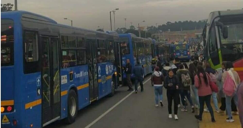 Este es el panorama en Usme, cerca al Portal de TransMilenio