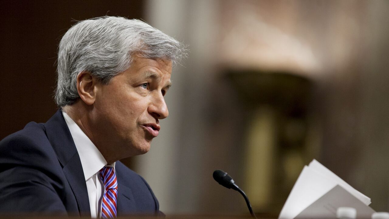 Jamie Dimon, del grupo bancario JPMorgan Chase.