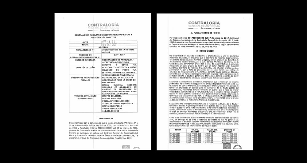     A Fajardo le han archivado los procesos en la Contraloría y la Procuraduría. Ahora espera que la Fiscalía precluya el que tiene pendiente.